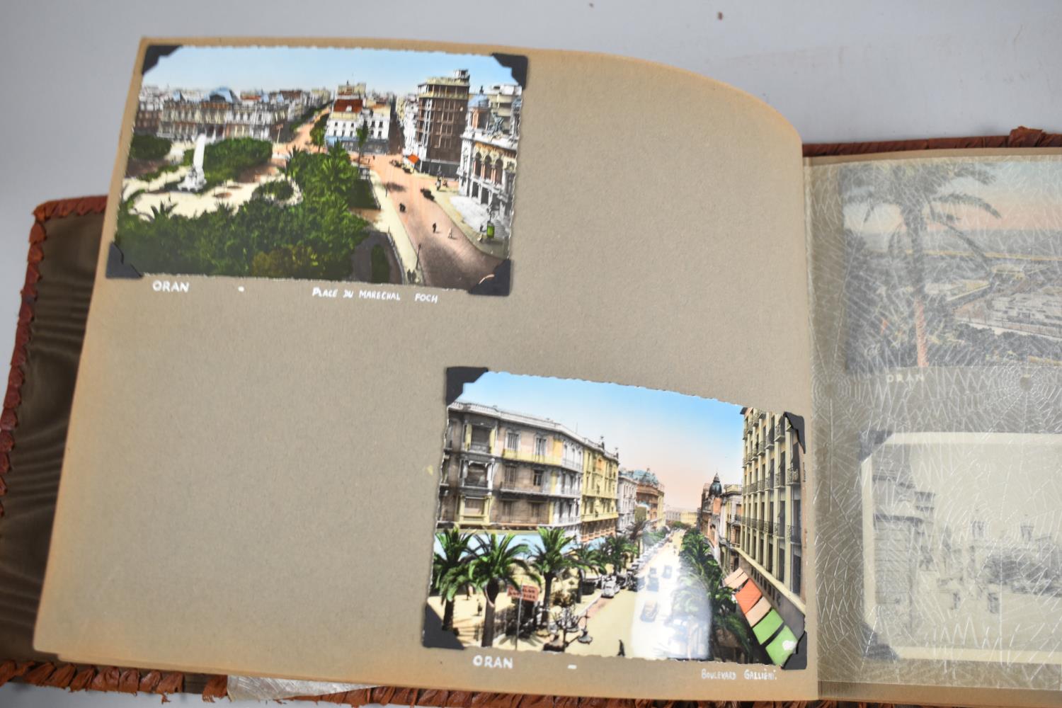 A Mid 20th century Tooled Leather Photograph Album containing Photographs Taken on Trip to - Image 6 of 7