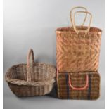 A Collection of Three Woven Baskets