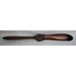 A Reproduction Full Size Wooden Model of a Vintage Aeroplane Propeller, 195cm Long