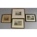A Collection of Various 19th Century Framed Engravings to Include "Croydon Palace, in Surrey" etc