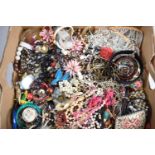 A Box Containing Large Quantity of Costume Jewellery