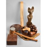 A Collection of Various Treen Items to Include Steak Tenderiser etc