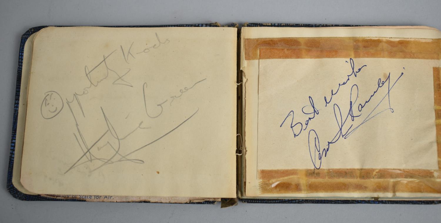 A Vintage Autograph Book Containing Various Autographs to include Harold Macmillan, Prime Minister - Image 2 of 2