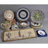 A Collection of Various Ceramics to comprise 19th century Staffordshire Fat Back, Recumbent Maiden