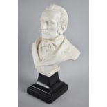 A Cast Resin Bust of Wagner, 28cms High