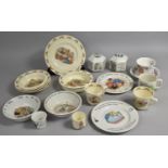A Collection of Various Childrens China to include Royal Doulton Bunnykins, Wedgwood Peter Rabbit