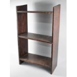 An Edwardian Three Shelf Open Bookcase, ??cms Wide