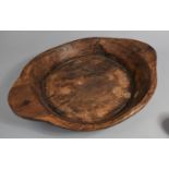 A Vintage Wooden Tribal Two Handled African Bowl, 53cms Wide