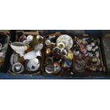 Three Boxes of Various Ceramics to comprise Imari vase, Oriental Items, Lustre Jug, Teapot Etc