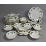A Colclough Ivy Pattern Dinner Service to comprise 18 Large Dinner Plates and Bowls, Lidded