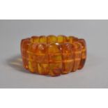 An Amber Resin Type Sectional Expanding Bracelet