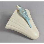 A Sylvac Budgerigar Mounted Wall Pocket