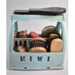 A Mid 20th Century Kiwi Shoe Cleaners Box with Contents