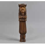 A Vintage Carved Wooden Black Forest Nutcracker, 23cm high