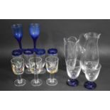 A Collection of Various Glass to Comprise Millefleur Goblets, Hand Blown Glasses Etc