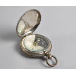 A Military Pocket Compass, Hinged Lid Stamped with Crow's Foot and Dated 1911 by J Hicks, London