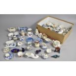 A Collection of Various Ceramic Miniatures, Lidded Pots Etc together with Various Other Sundries