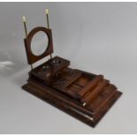 A Victorian Rosewood Graphoscope Stereoscopic Viewer with Twin Viewing Lenses, Large Magnifier and