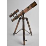 A Reproduction Table top Telescope and Tripod as Made by Kelvin & Hughes, London 1917, 26cms Long