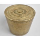 A Set of Victorian Brass Graduated Troy Ounce Cup Weights, 12 in Total, 0.1 Troy Ounce to 30 Troy