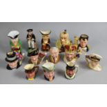 A Collection of Various Character Jugs to include Royal Doulton Style Winston Churchill, Viscount
