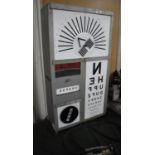An Opticians Eye Test Chart Wall Light Box