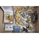 A Collection of Various Contemporary and Vintage Costume Jewellery to Comprise Earrings, Necklaces