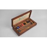 A Late Victorian/ Edwardian Mahogany Cased Watercolour Set, "The Prize Color Box" by Newman of