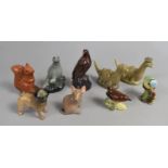 A Collection of Various Beswick Animals, Birds and Beneagles Decanters (Empty)