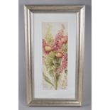 A Framed Still Life Watercolour by Karen Wallis Coleman, 17x47cm