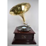 A Reproduction Windup Gramophone as was Made by His Masters Voice, Working Order