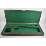 A Mid 20th Century Fitted Mahogany Gun Case, 84cm wide
