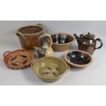 A Collection of Various Contemporary Studio Glazed Potter to include Large Glazed Two Handled