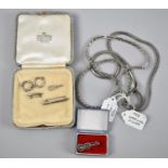 A Collection of Silver Jewellery to Include Chains, Brooch etc