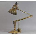 A Vintage Scumble Glaze Anglepoise Lamp by Herbert Terry
