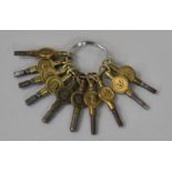 A Collection of Pocket Watch Keys, 1-10