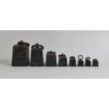 A Collection of Graduated Cast Iron GPO Weights