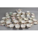 A Collection of Various Tea Wares to Comprise Colclough Autumnal Pattern Tea Set etc