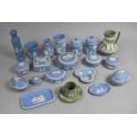 A Collection of Various Wedgwood Jasperware to Comprise Lidded Pots, Dishes etc