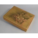 A Good Quality Contemporary Japanese Lacquered Presentation Box, the Lid Decorated in Gilt with