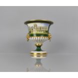 A Royal Worcester Limited Edition Campana Shaped Urn to Commemorate the Restoration of York Minster,