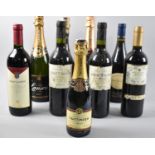 A Collection of Mixed Sparkling and Red Wines to include Lanson and Taittinger Champagne