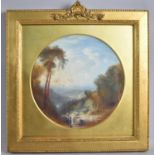 A Late 19th Century Gilt Framed Watercolor, Crossing the Brooks, After Turner by Isabella Davy, 20cm
