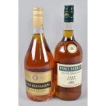 Two Bottles of French Brandy, Three Barrel VSOP and Grand Bernardine