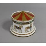 A Royal Crown Derby Treasures of Childhood Money Box, Carousel