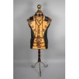 A Late 20th Century Decorative Tailors Mannequin Dressed in Napoleonic Naval Uniform "By Royal