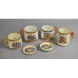 Six Pieces of Paragon Commemorative China, Edward VIII and King George VI