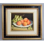 A Framed Oil on Canvas, "Peaches" by Elisabeth Kline, 24x19cms
