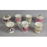A Collection of Coalport Commemorative China to comprise Four Goblets to include Limited Edition