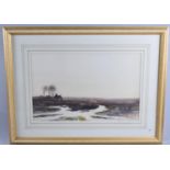 A Framed Watercolour, C Hannaford, Rural Scene Depicting Horse and Farmer Trudging Through